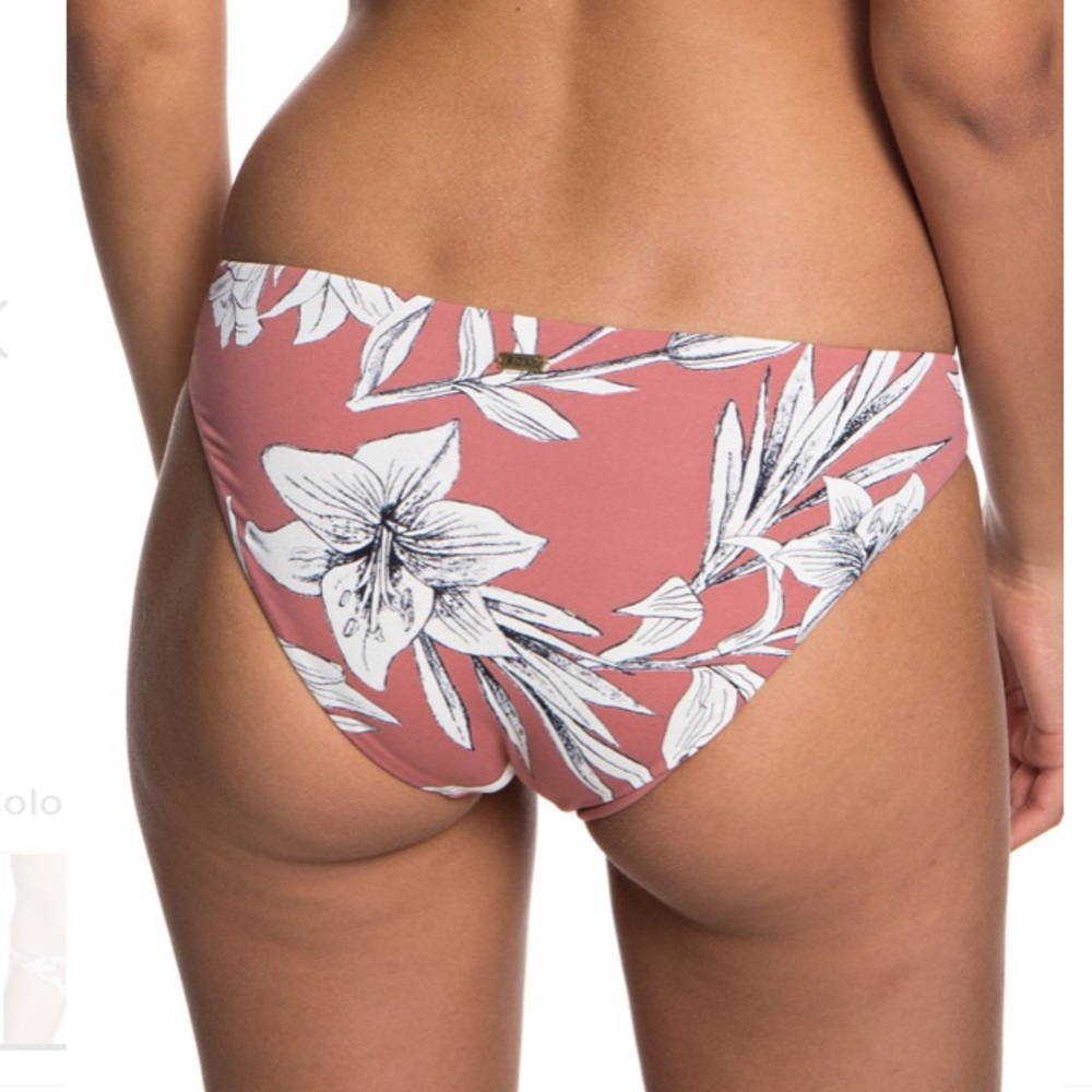 🌊Roxy Softly Love Full Bikini Bottoms Rose lily - Picture 2 of 4